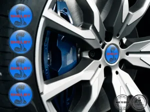 Shelby Adesivi Silicone Logo Emblemi Ruota Alta Qualità